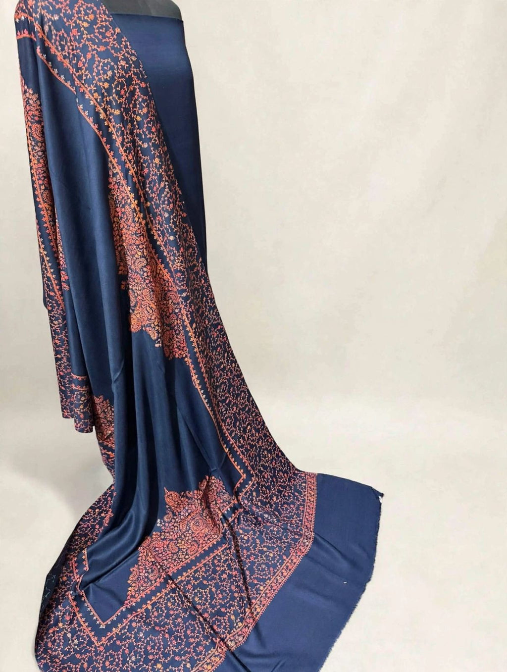 Blue Kashmiri Kacha Tanka 3PC Suit