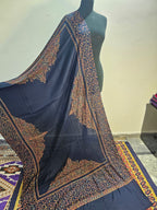 Blue Kashmiri Kacha Tanka 3PC Suit