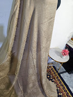 Skin Beige Light Khaki Big Kani Pashmina Shawl