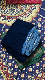 Blue Premium Plain Velvet 2PC Suit