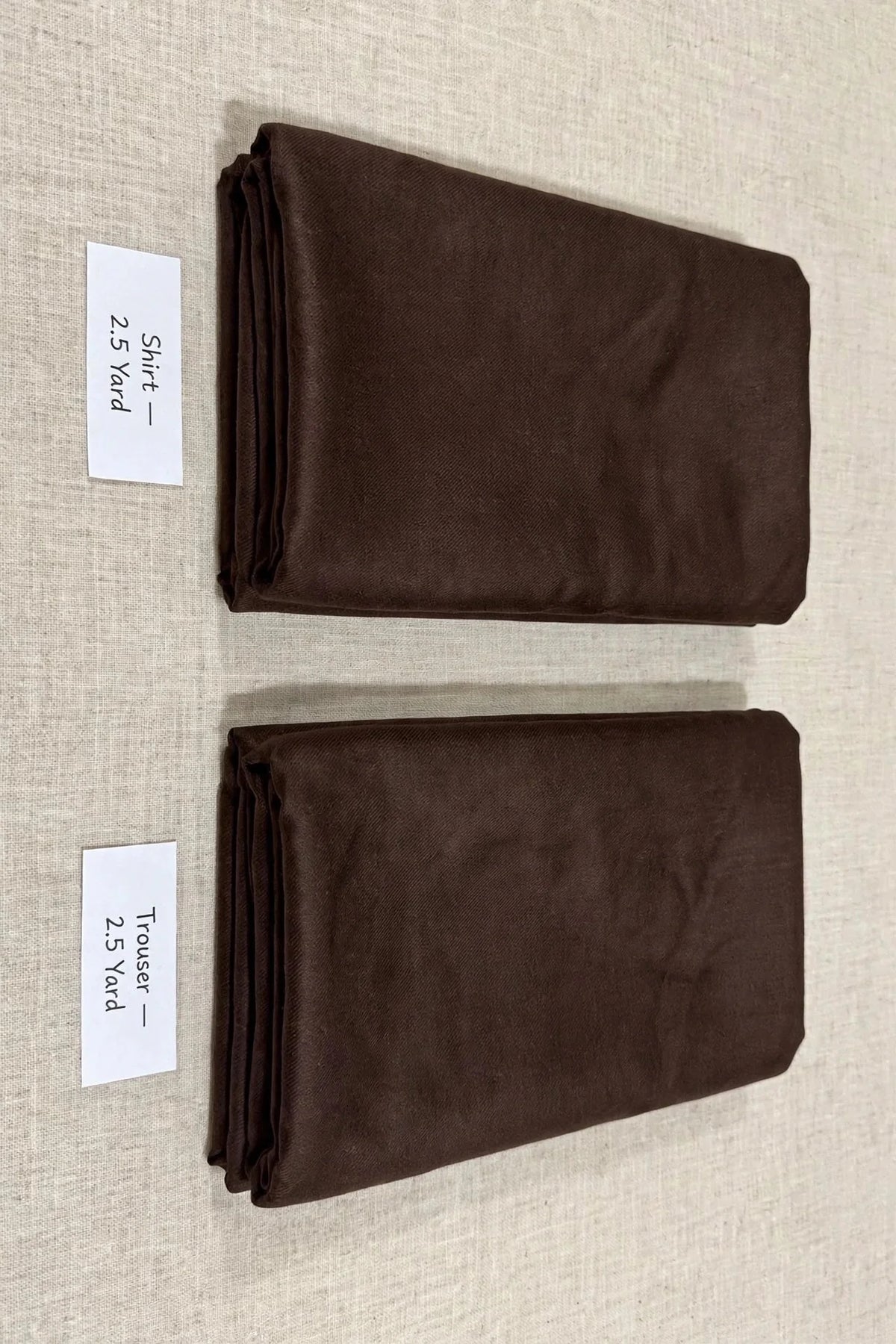 Brown Plain Pashmina 2PC Suit