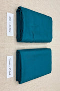 Teal Zink Plain Pashmina 2PC Suit