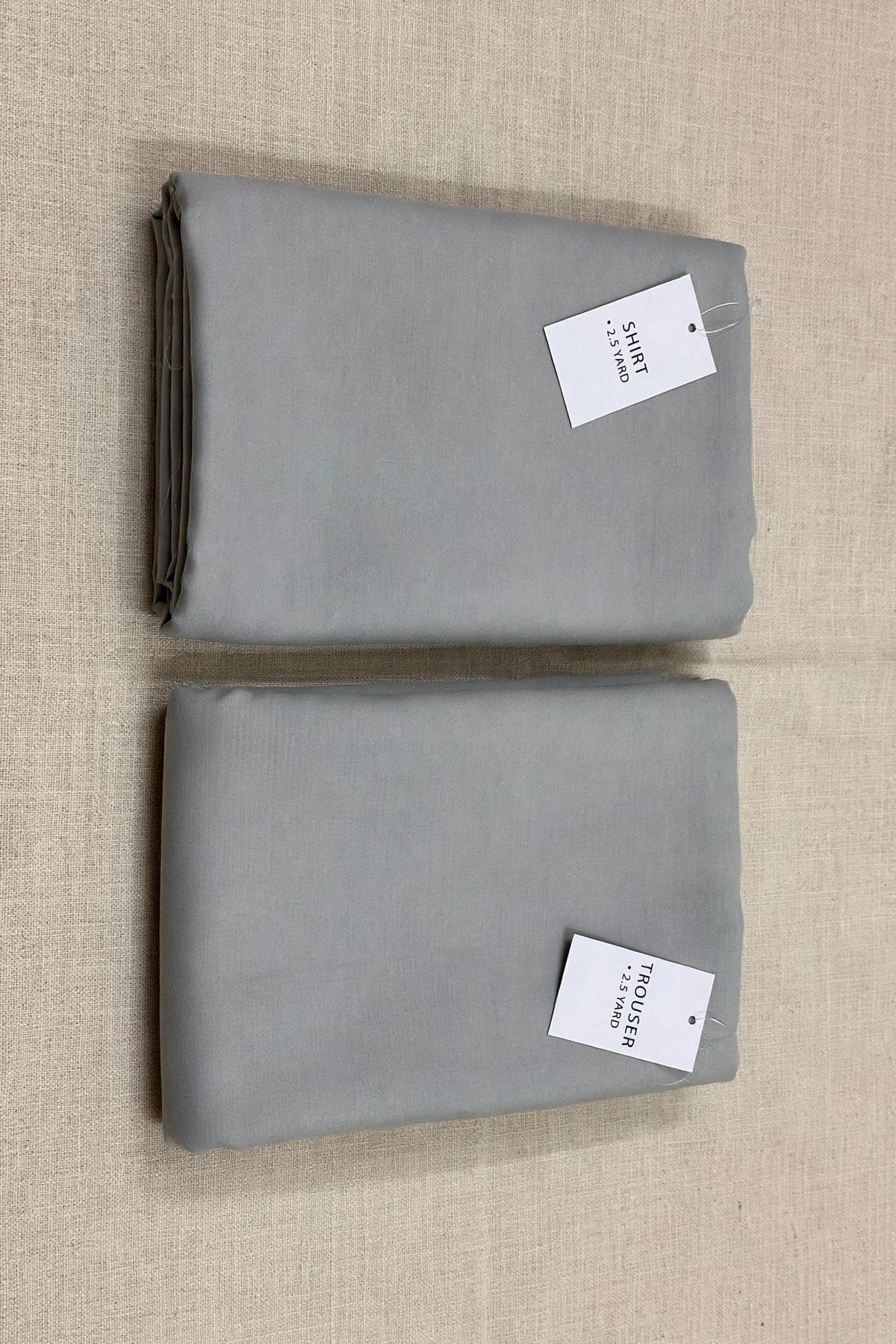 Grey Plain Pashmina 2PC Suit