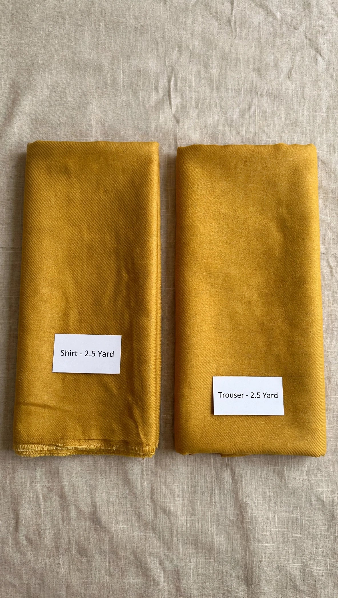 Mustard Plain Pashmina 2PC Suit