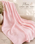 Pink Imported Plain Linen Unstitched 2PC Suit