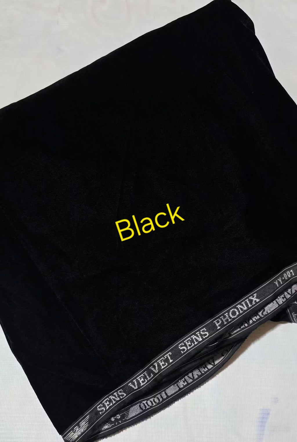 Black Premium Plain Velvet 2PC Suit