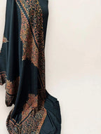 Black Kashmiri Kacha Tanka 3PC Suit