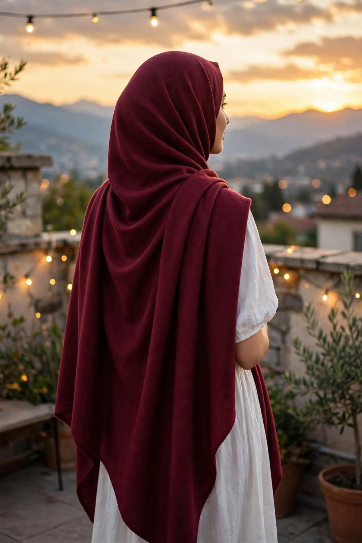 Deep Mehroon 72-Grade Pashmina Shawl