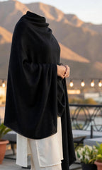 Black 72 Grade Pashmina Shawl