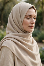 Beige 72-Grade Pashmina Shawl
