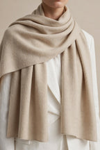 Beige 72-Grade Pashmina Shawl