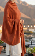 Rust 72-Grade Pashmina Shawl