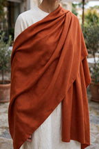 Rust 72-Grade Pashmina Shawl