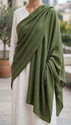 Parrot Green 72-Grade Pashmina Shawl