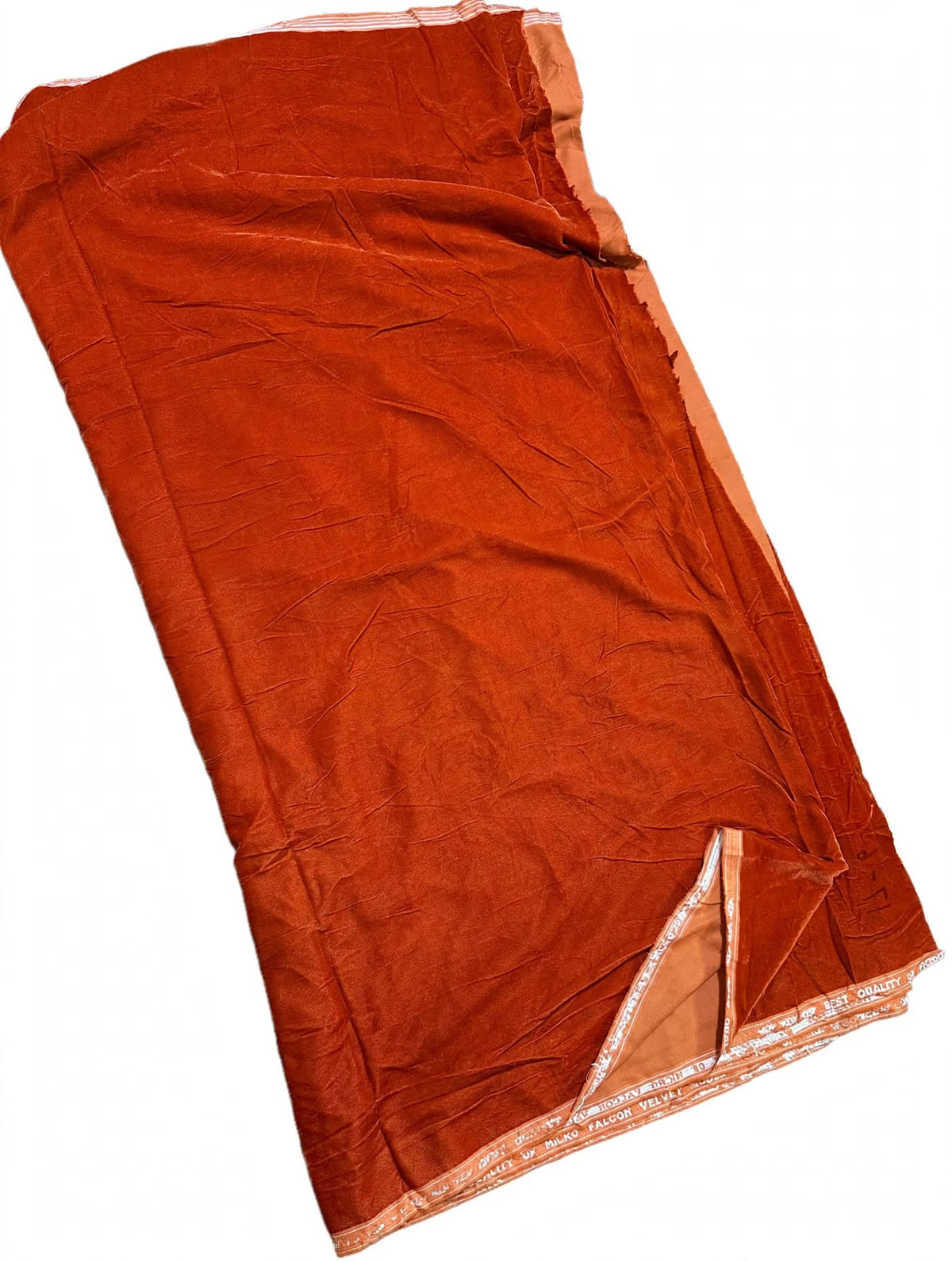 Rust Premium Plain Velvet 2PC Suit