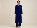 Royal Blue Premium Plain Velvet 2PC Suit