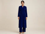 Royal Blue Premium Plain Velvet 2PC Suit